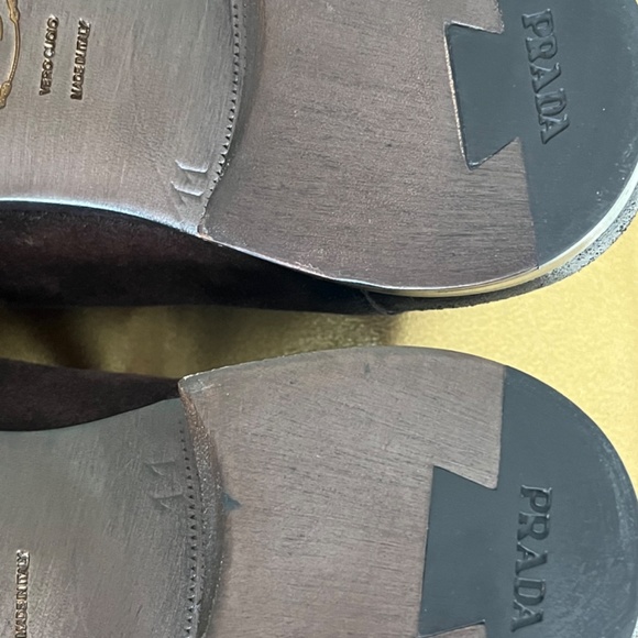 NWOT Prada Men’s Distressed Suede Slip on Loafers 11 main image 9